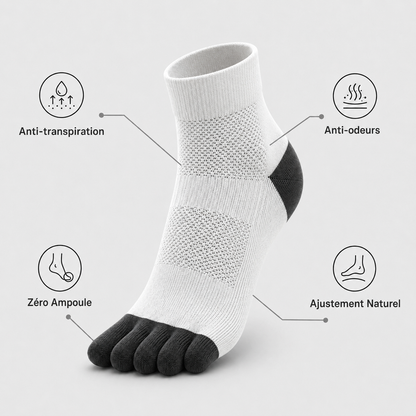 PureStride™ | Chaussettes Running Anti-Frottement Sport (Maintien Renforcé)