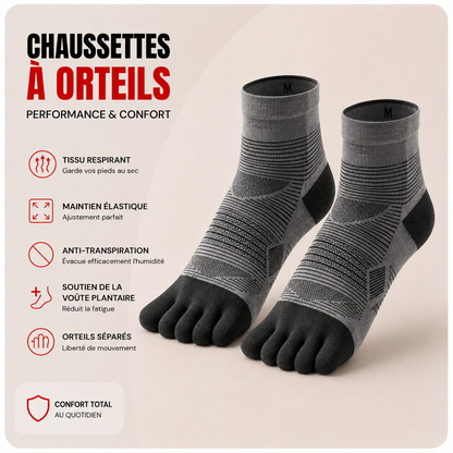 PureStride™ | Chaussettes Running Anti-Frottement Sport (Maintien Renforcé)