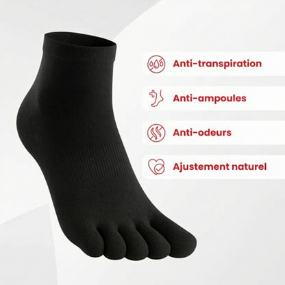 PureStride™ | Chaussettes Running Anti-douleur (Coupe Cheville)